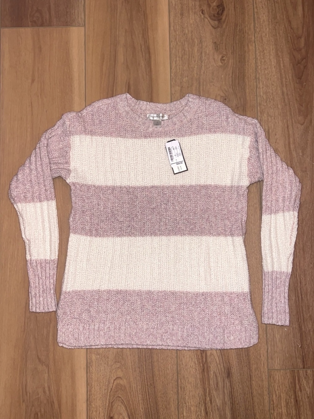 Christopher Banks - Striped Pink and Cream Knit Sweater - Women